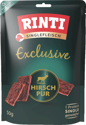 Rinti Singlefleisch Exclusive Hirsch pur 50g