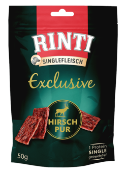 Singlefleisch Exclusive - Hirsch pur - Beutel - 50g