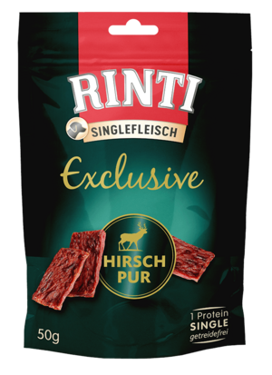 Rinti Singlefleisch Exclusive Hirsch pur 50g