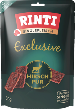 Singlefleisch Exclusive - Hirsch pur - Beutel - 50g