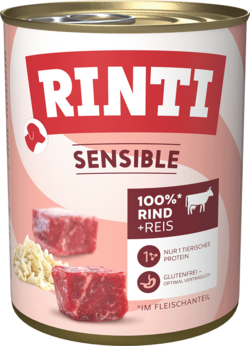 Sensible - Rind + Reis - Dose - 800g