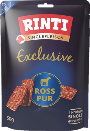 Rinti Singlefleisch Exclusive Ross pur 50g
