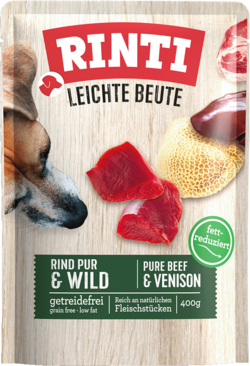 Leichte Beute - Rind Pur + Wild - Frischebeutel - 400g
