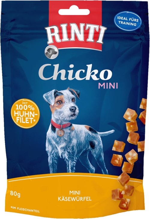 Rinti Chicko Mini Mini Huhnwürfel mit Käse 80g