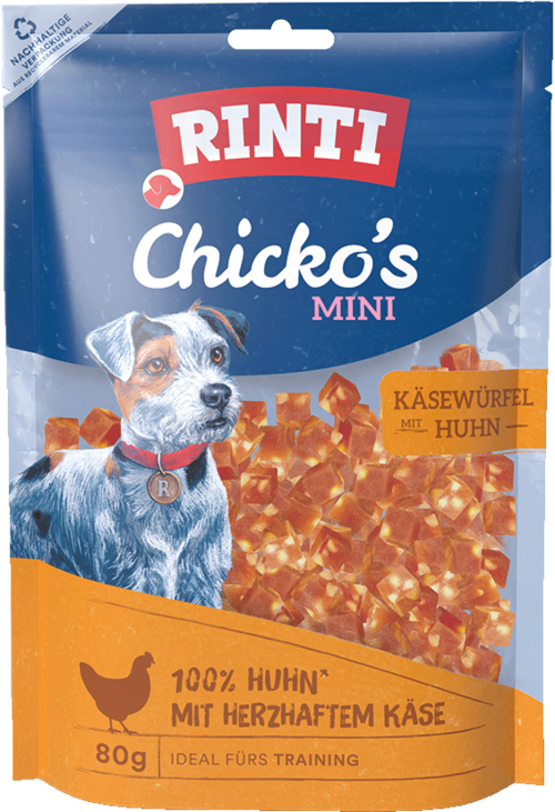 Rinti Chicko Mini Mini Huhnwürfel mit Käse 80g