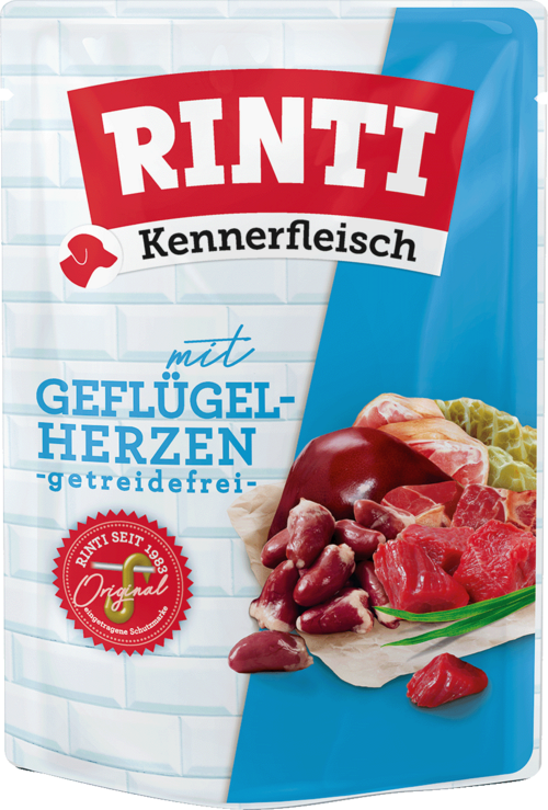Rinti Kennerfleisch Geflügelherzen 400g
