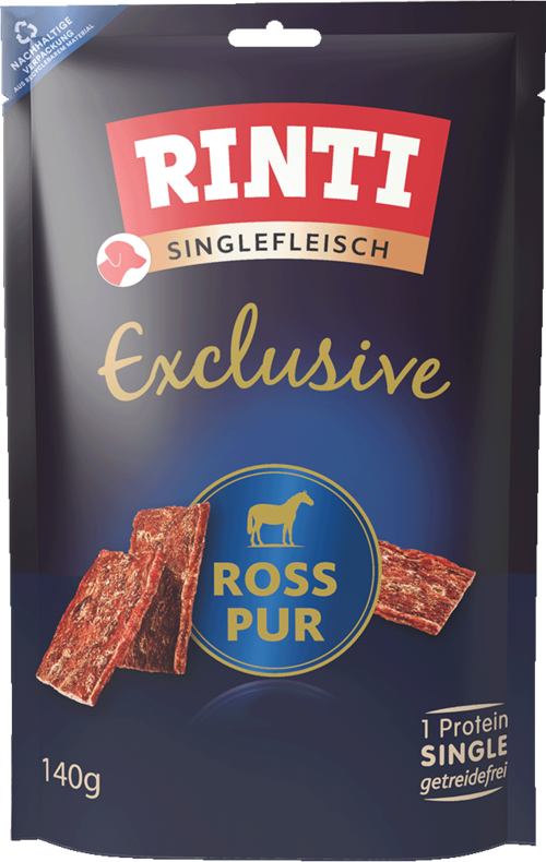 Rinti Singlefleisch Exclusive Ross pur 140g