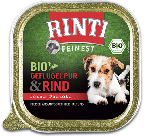 Rinti Feinest Bio Geflügel Pur & Rind 150g