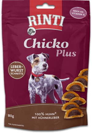 Rinti Chicko Plus Leberwurstschnitten 80g