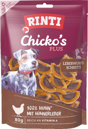 Rinti Chicko Plus Leberwurstschnitten 80g