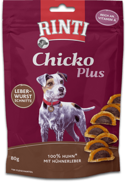 Chicko Plus - Leberwurstschnitten - Beutel - 80g