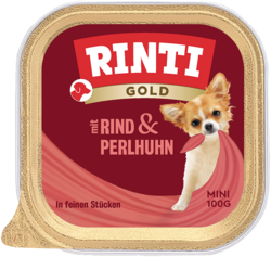 Gold mini - Rind & Perlhuhn - Schale - 100g