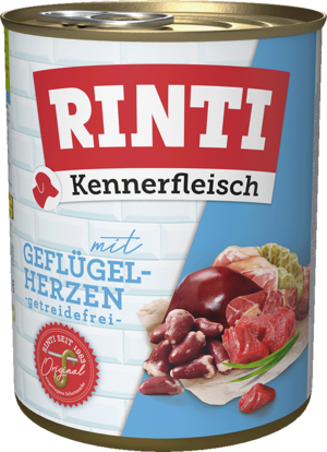 Rinti Kennerfleisch Geflügelherzen 800g