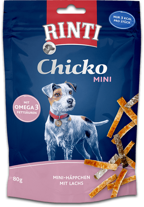 Rinti Chicko Mini Häppchen mit Lachs 80g