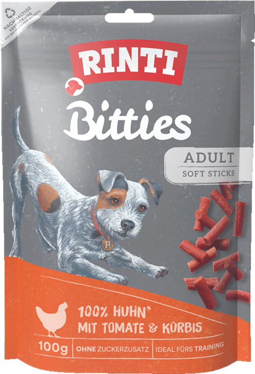 Rinti Bitties Huhn mit Tomate & Kürbis 100g