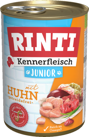 Rinti Kennerfleisch Junior - mit Huhn 400g