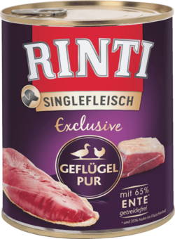 Singlefleisch Exclusive - Geflügel Pur - Dose - 800g