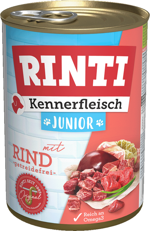 Rinti Kennerfleisch Junior - mit Rind 400g