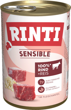 Sensible - Rind + Reis - Dose - 400g