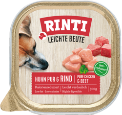 Leichte Beute - Huhn Pur + Rind - Schale - 300g