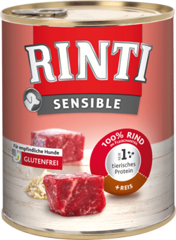 Sensible - Rind + Reis  - Dose - 800g