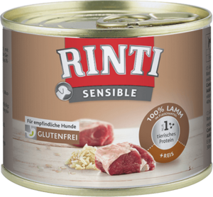 Rinti Sensible Lamm + Reis  185g