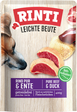 Leichte Beute - Rind Pur + Ente - Frischebeutel - 400g
