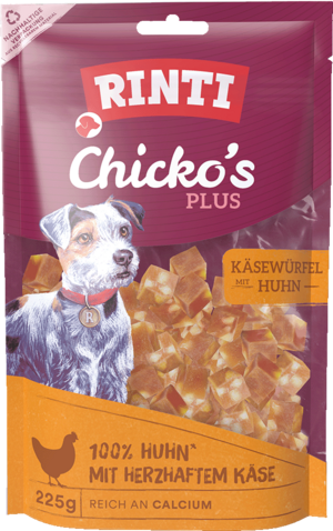 Rinti Chicko Plus Käsewürfel mit Huhn 225g