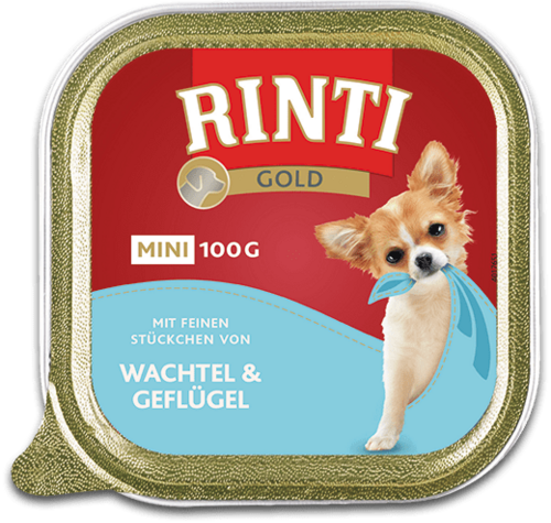Rinti Gold mini Wachtel & Geflügel  100g