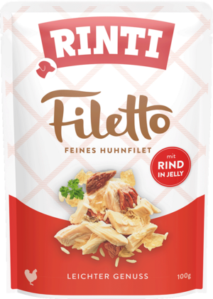 Rinti Filetto Huhnfilet mit Rind 100g