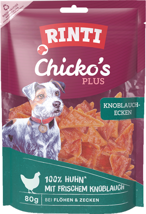 Rinti Chicko Plus Knoblauchecken 80g