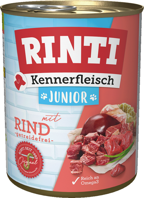 Rinti Kennerfleisch Junior + Rind 800g
