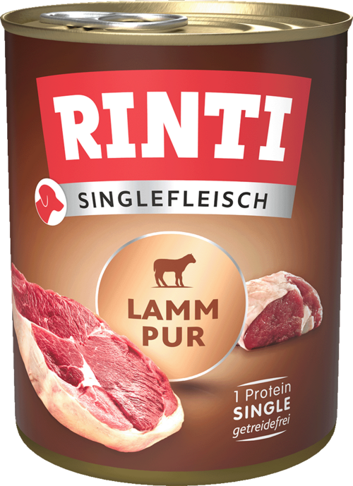 Rinti Singlefleisch Lamm Pur 800g