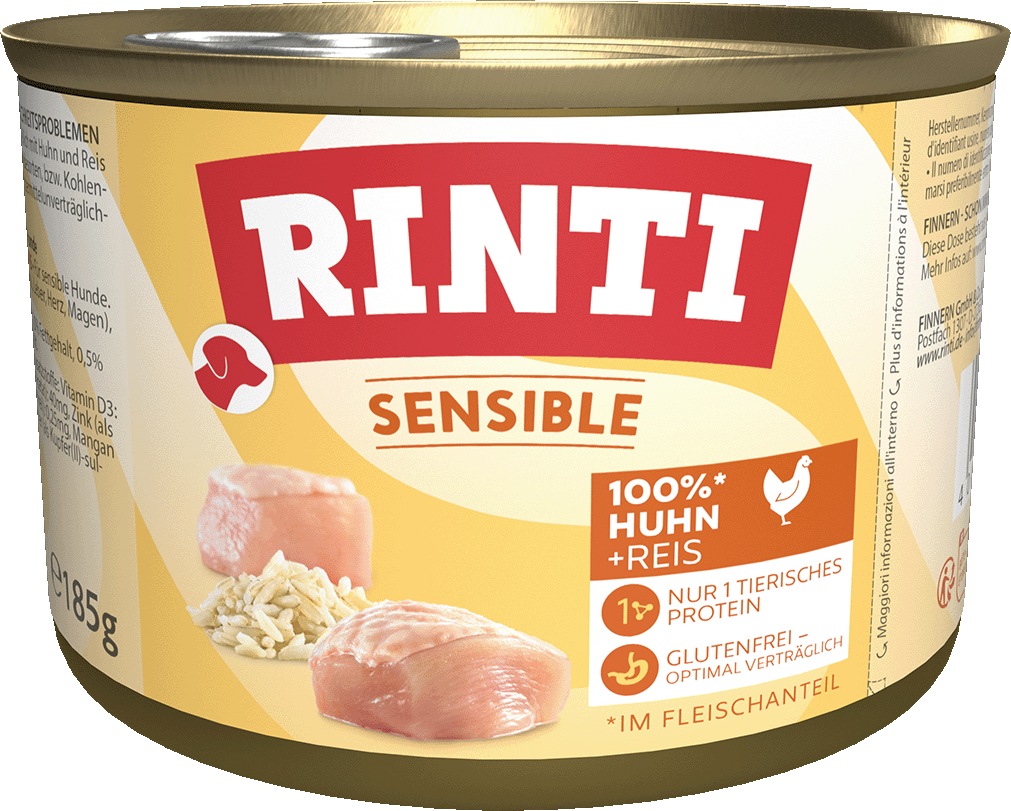 Rinti Sensible Huhn + Reis 185g