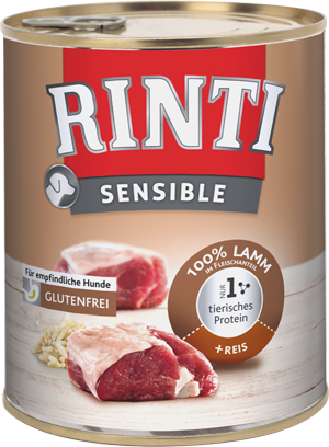 Rinti Sensible Lamm + Reis  800g