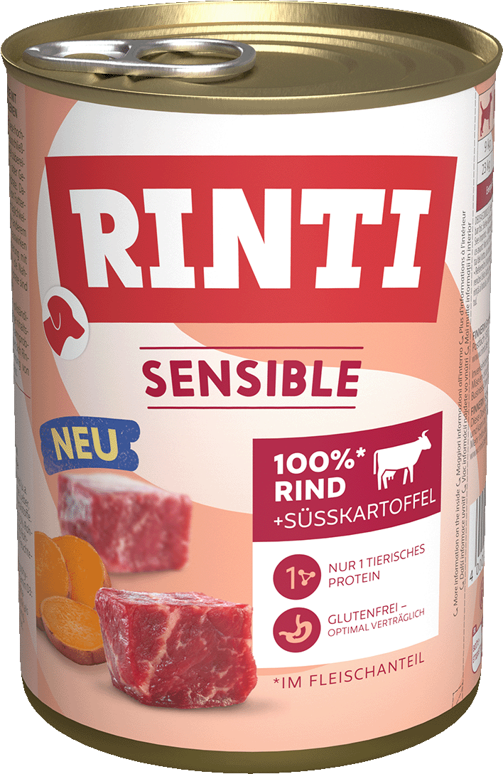 Fille Rind Sensible Rind + Süßkartoffel Dose 400g