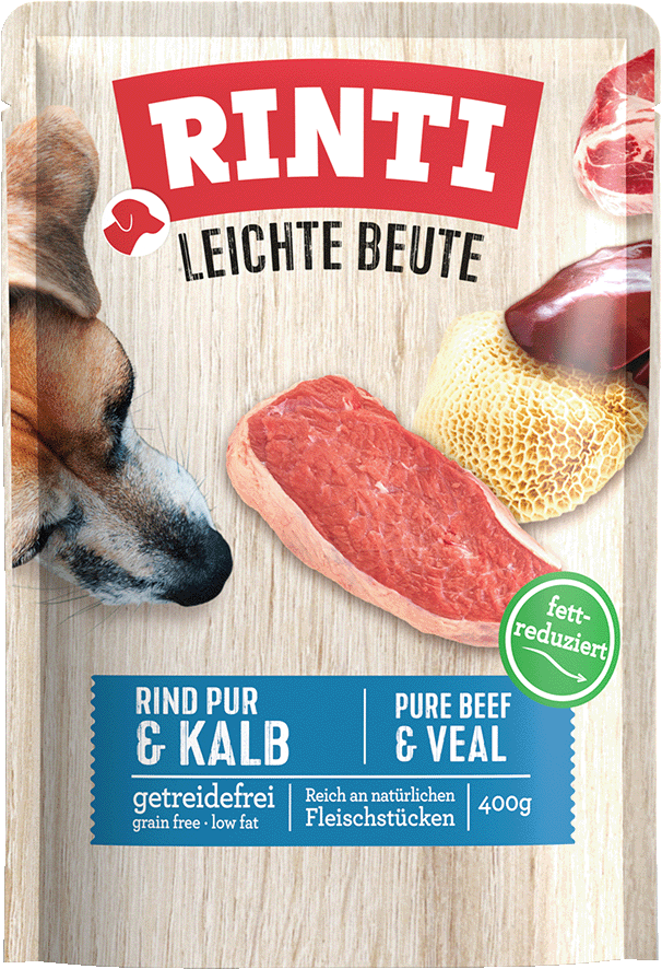 Fille Rind Leichte Beute Rind Pur + Kalb Frischebeutel 400g