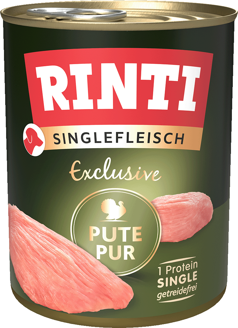 Rinti Singlefleisch Pute Pur 800g